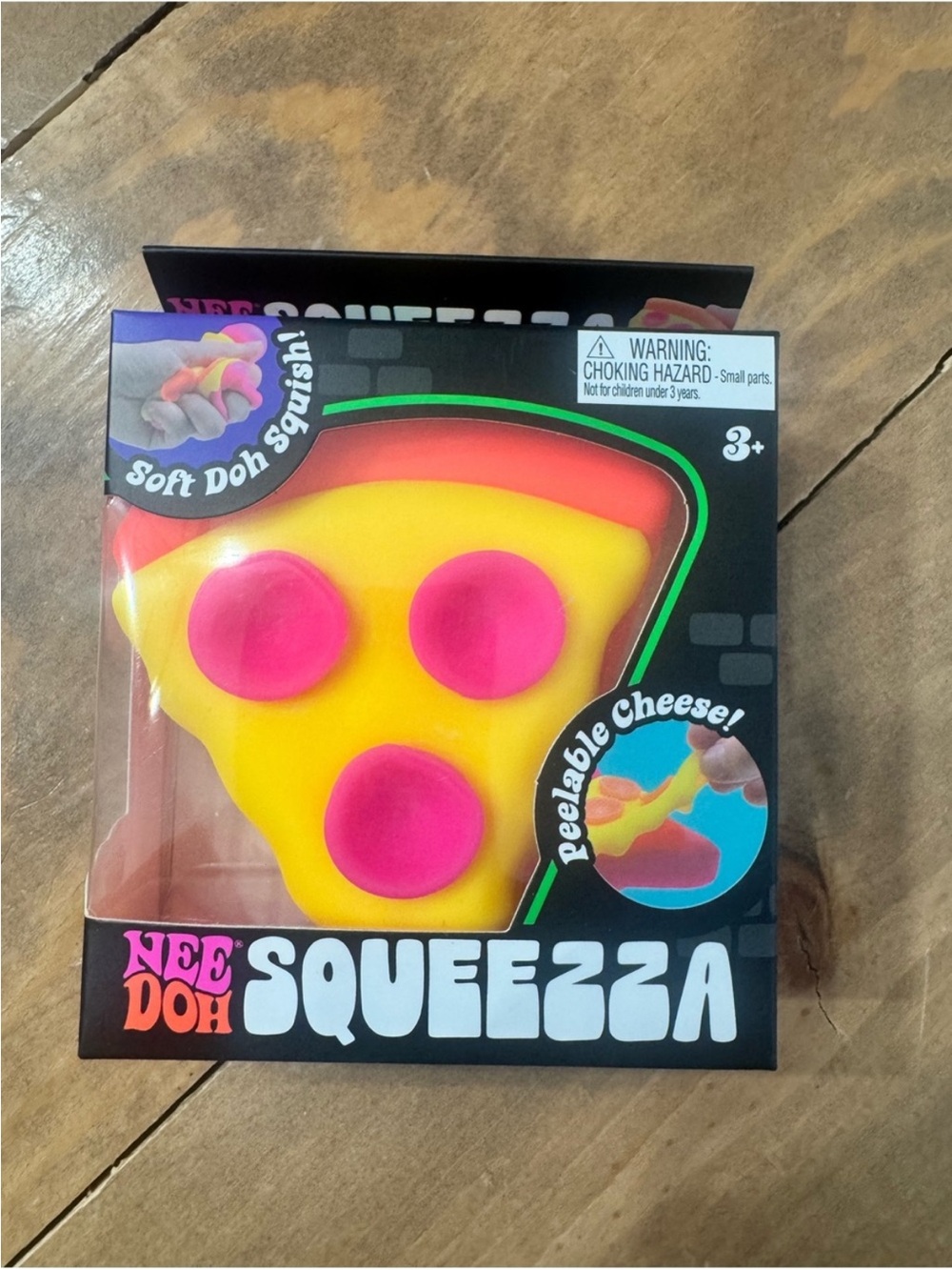 Squeezza Yellow & Pink Pizza Squishy Toy